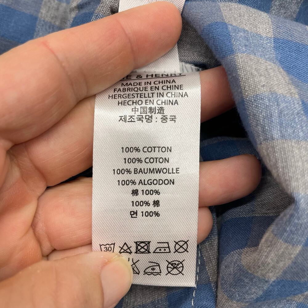 NWT Me & Henry 3/4Y Grey & Blue Atwood Shirt - Picture 5 of 5